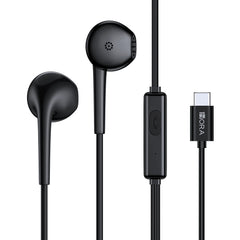Buy 1Hora AUT124 Type C Wired Earphones Black from Vmart in Pakistan