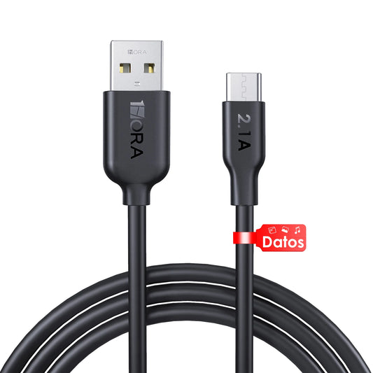 Buy 1Hora CAB237 2.1A Type C Cable 1m Black from Vmart in Pakistan