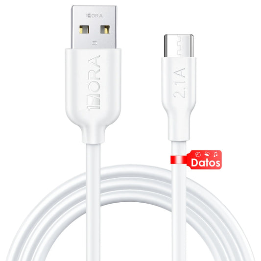 Buy 1Hora CAB237 2.1A Type C Cable 1m White from Vmart in Pakistan
