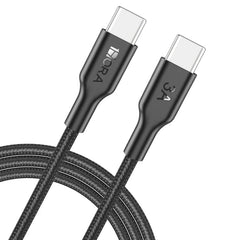 Buy 1Hora CAB272 USB Type-C To USB Type-C Polyester Braided Cable 1m Black from Vmart in Pakistan