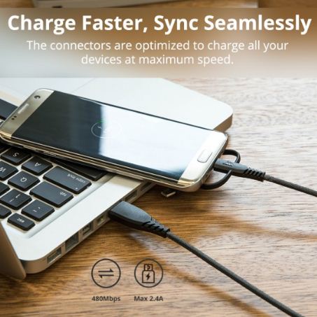 Buy Tronsmart LAC10 4ft. 3 In 1 Cable from Vmart in Pakistan