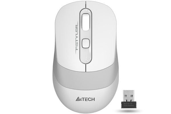 Buy A4Tech FG10S FSTYLER 2.4G Wireless Mouse - White from Vmart in Pakistan