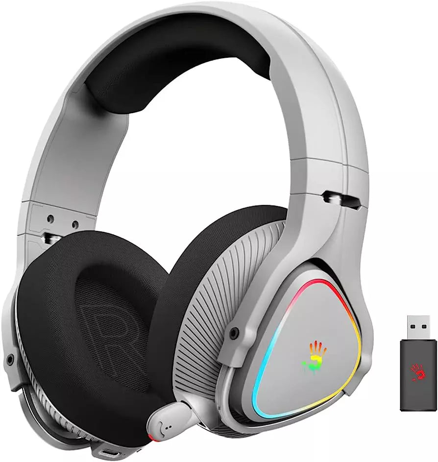 Buy A4tech Bloody MR710 RGB Gaming Wireless Headset - Grey from Vmart in Pakistan