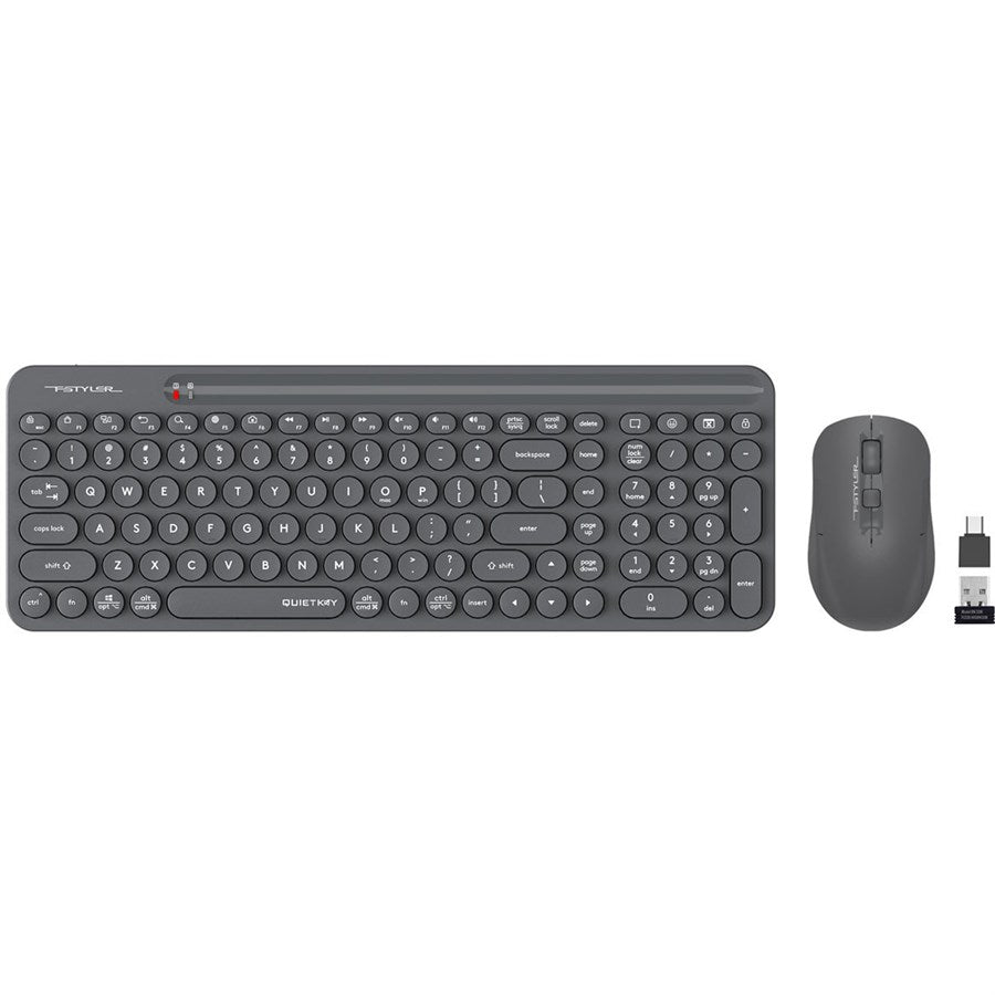 Buy A4tech FG3300 Air QuietKey 2-Zone Combo Desktop Grey from Vmart in Pakistan