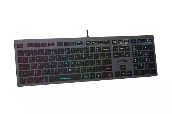 Buy A4tech FX60 Scissor Switch Keyboard Grey (Neon Backlit) from Vmart in Pakistan