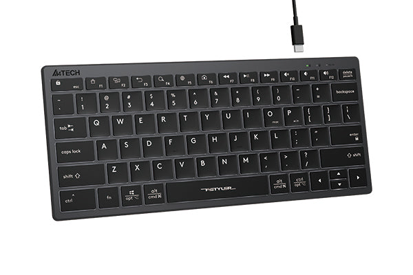 Buy A4tech FX61 Scissor Switch Keyboard Grey (White Backlit) from Vmart in Pakistan