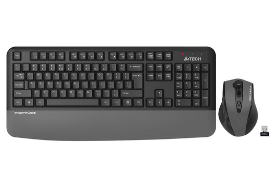 Buy A4tech FG2500S Plus 2.4G Power-Saving Wireless Comfort Desktop Set Grey Vmart in Pakistan