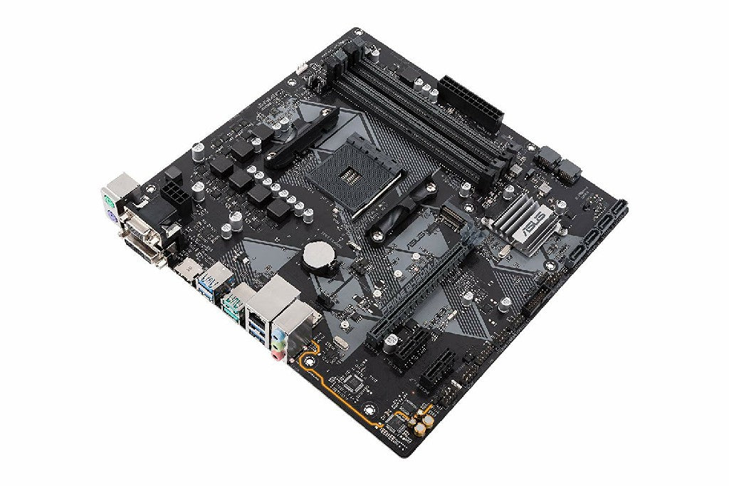 Buy ASUS Prime B450M-A AMD AM4 mATX motherboard with Aura Sync RGB header from Vmart in Pakistan