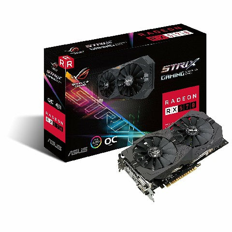 Buy ASUS ROG Strix Radeon RX 570 4G Gaming Graphics Card from Vmart in Pakistan