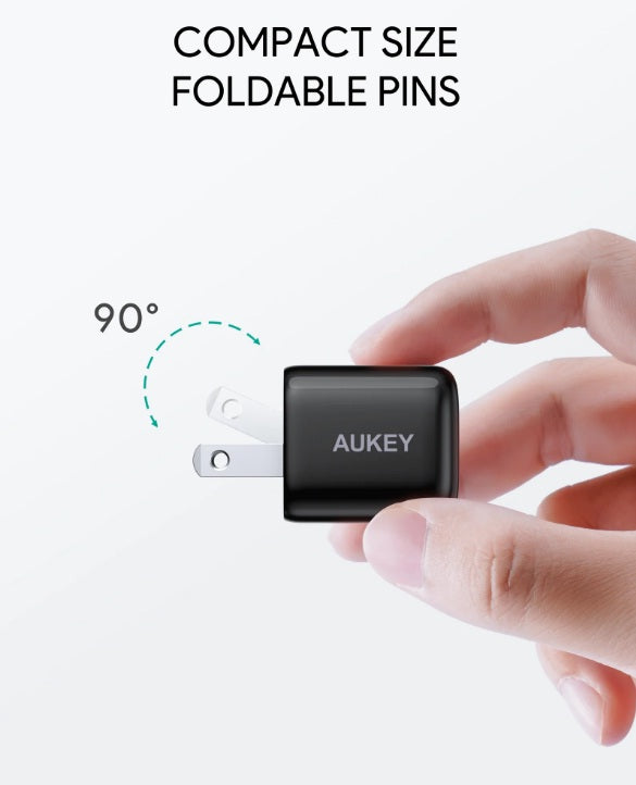 Buy Aukey PA-B1 Pro Foldable Plug Fast Charger for iPhone 12 from Vmart in Pakistan