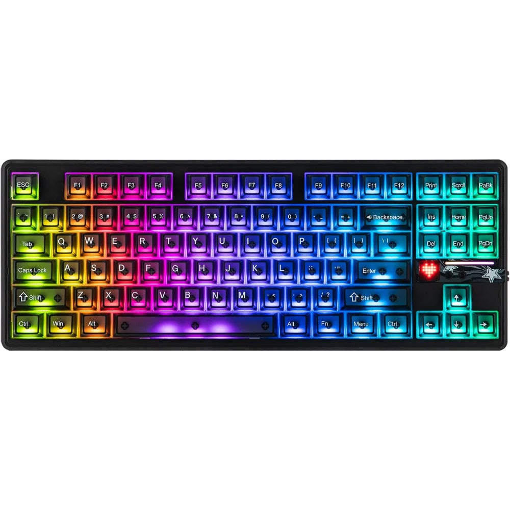 Buy AULA F87 Pro V2 Mechanical Wireless Keyboard Leobog X3 Switch Black Frosted from Vmart in Pakistan