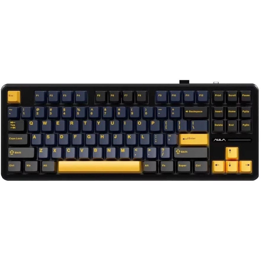 Buy AULA F87 Wireless Mechanical Keyboard Graywood Switch from Vmart in Pakistan