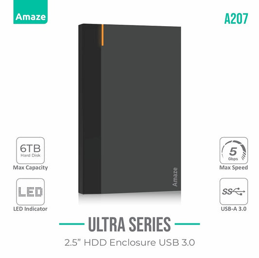 Buy Amaze A207 Ultra Series 2.5 USB 3.0 HDD Case from Vmart in Pakistan