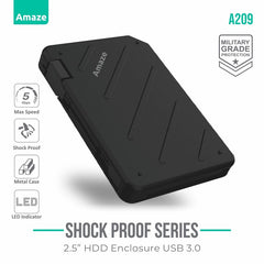 Buy Amaze A209 Shock Proof 2.5 USB 3.0 HDD Case from Vmart in Pakistan