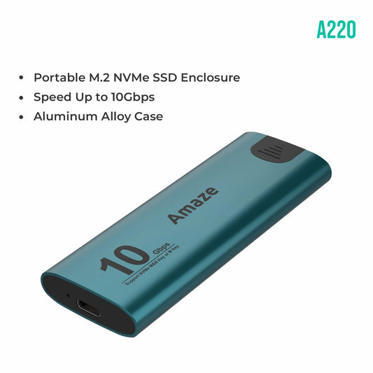 Buy Amaze A220 Portable M.2 NVME 10G SSD Enclosure from Vmart in Pakistan