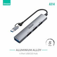 Buy Amaze A314 4 Ports USB 3.0 Hub from Vmart in Pakistan