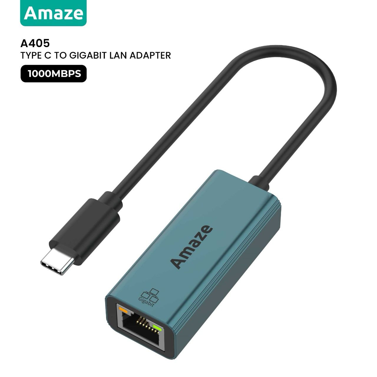 Buy Amaze A405 Type C To Gigabit Ethernet Adapter from Vmart in Pakistan