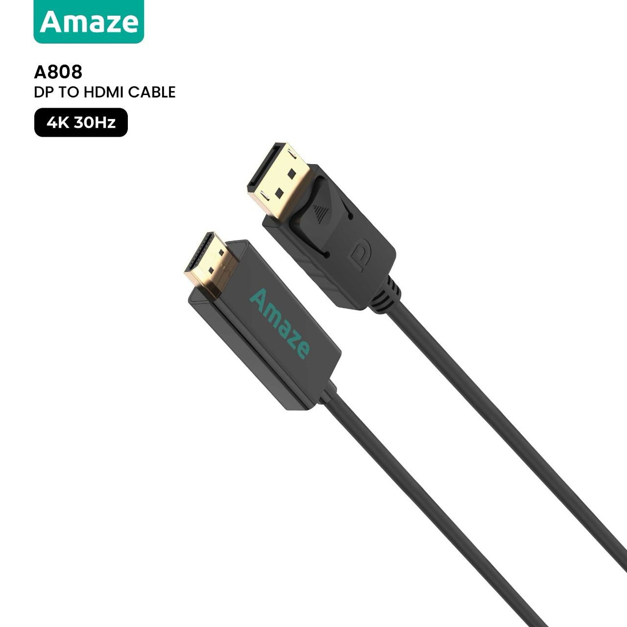 Buy Amaze A808 DP To HDMI 4K Adapter Cable from Vmart in Pakistan
