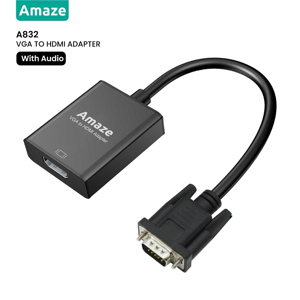 Buy Amaze A832 VGA To HDMI Adapter With Audio from Vmart in Pakistan