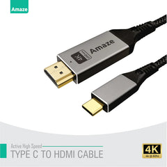 Buy Amaze A145 Type C to HDMI 4k@60hz Display Cable 2m from Vmart in Pakistan