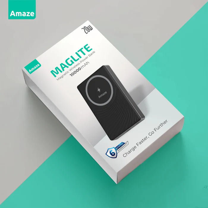 Buy Amaze A245 Maglite Magnetic Wireless Power Bank 10000mAh 20W from Vmart in Pakistan