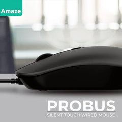 Buy Amaze A704 Probus Series Silent Touch Wired Mouse from Vmart in Pakistan
