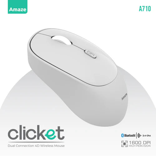 Buy Amaze A710 Clicket Dual Wireless Mouse from Vmart in Pakistan