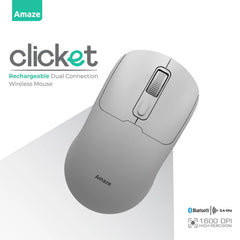 Buy Amaze A712 Clicket Dual Wireless Rechargeable Mouse from Vmart in Pakistan