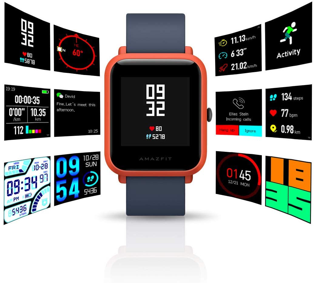 Buy Xiaomi Amazfit Bip Smartwatch - Cinnabar Red from Vmart in Pakistan