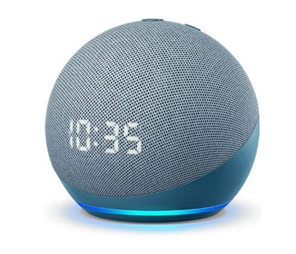 Buy Amazon Echo Dot (4th Gen) Smart Speaker with Clock - Twilight Blue from Vmart in Pakistan