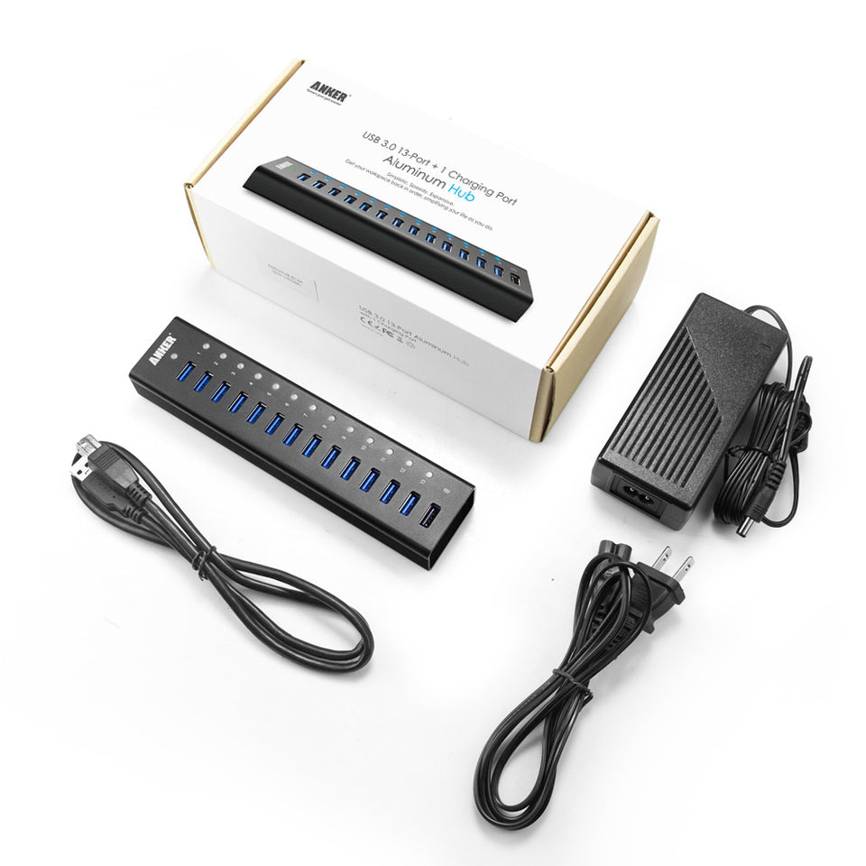 Buy Anker USB 3.0 Aluminum 13+1 USB Ports Hub from Vmart in Pakistan