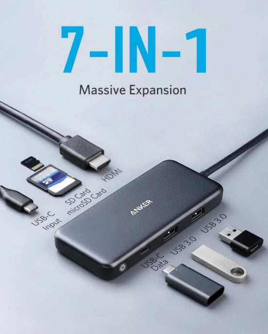 Buy Anker 341 USB-C Hub (7-in-1) from Vmart in Pakistan