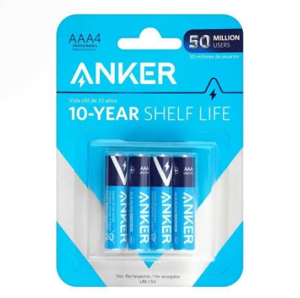 Buy Anker AAA Alkaline Batteries 4 Pack from Vmart in Pakistan