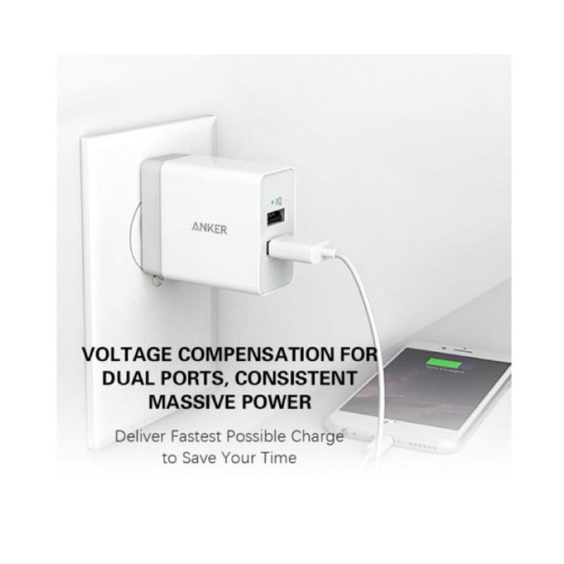 Buy Anker Power Port 2 Lite Dual Port Charger from Vmart in Pakistan