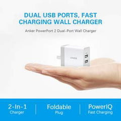 Buy Anker Power Port 2 Lite Dual Port Charger from Vmart in Pakistan