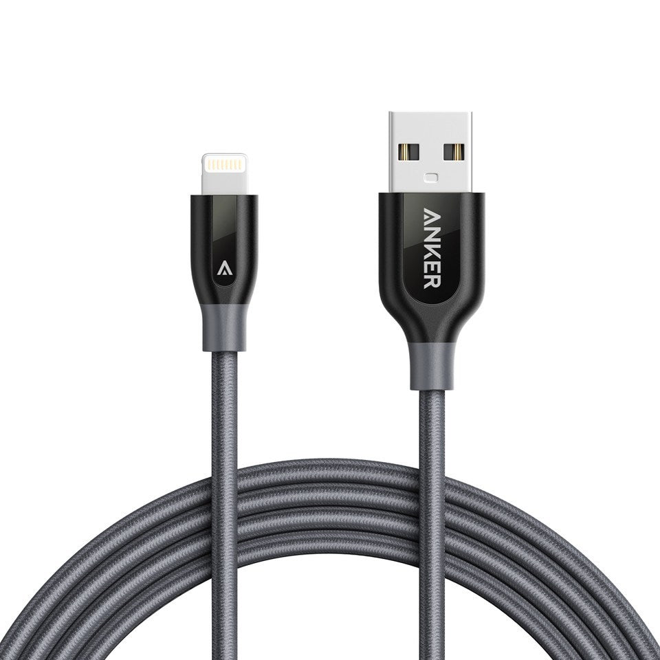 Buy Anker A8122HA2 PowerLine+ Lightning Cable 6ft - Gray from Vmart in Pakistan