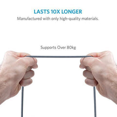 Buy Anker A8122HA2 PowerLine+ Lightning Cable 6ft - Gray from Vmart in Pakistan