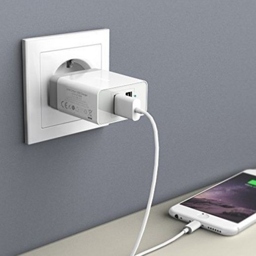 Buy Anker 24W 2-Port USB Charger & 3ft Micro USB Cable - White from Vmart in Pakistan