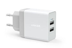 Buy Anker 24W 2-Port USB Charger & 3ft Micro USB Cable - White from Vmart in Pakistan
