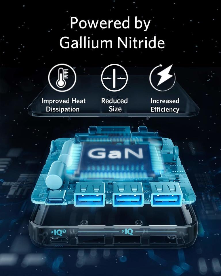 Buy Anker PowerPort Atom III Slim (Four Ports) Charger Adapter from Vmart in Pakistan