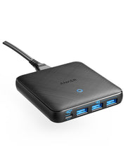 Buy Anker PowerPort Atom III Slim (Four Ports) Charger Adapter from Vmart in Pakistan