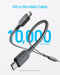 Buy Anker 140W 2-in-1 USB-C to USB-C Cable 1.2m Black from Vmart in Pakistan