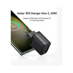 Anker 313 Charger 45W Ace USB C Super Fast Charger 2 Pin (EU)