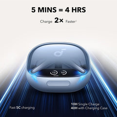 Anker Liberty 4 Pro Noise Cancelling True Wireless Earbuds Blue