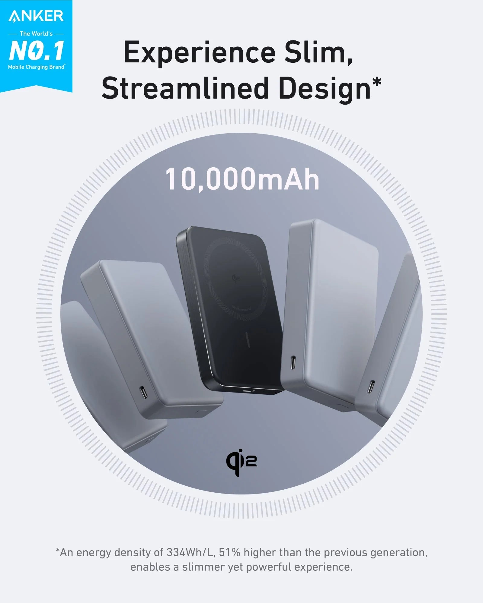 Buy Anker MagGo Power Bank 10000mAh Slim Black from Vmart in Pakistan