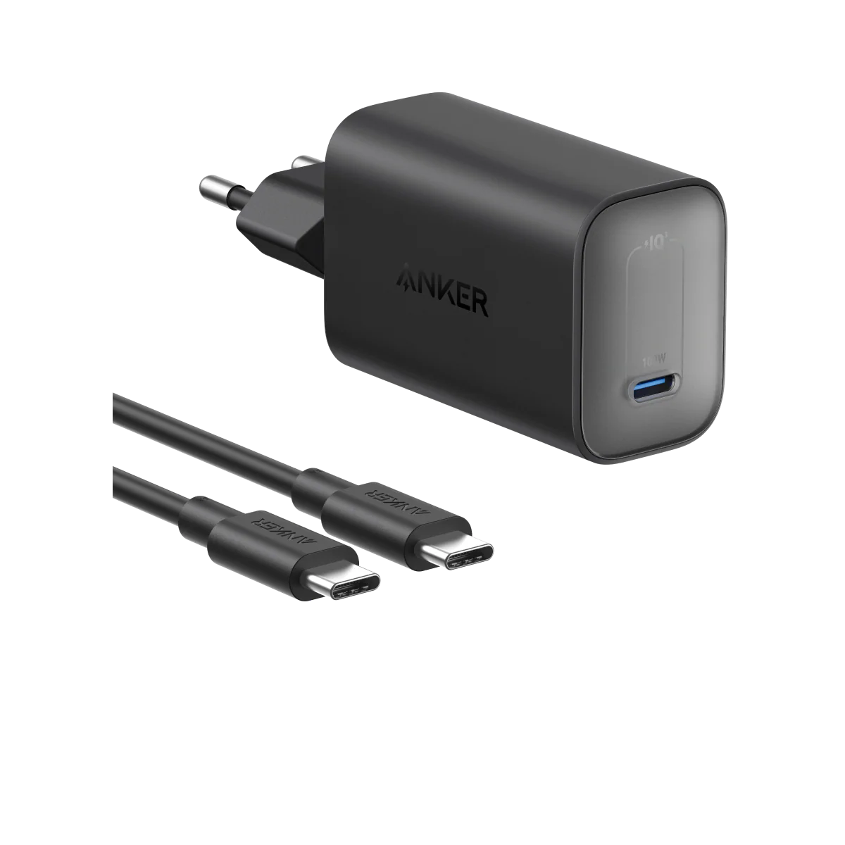Buy Anker Nano Charger 100W With USB-C Cable 6ft 2-Pin (EU) Black Vmart in Pakistan