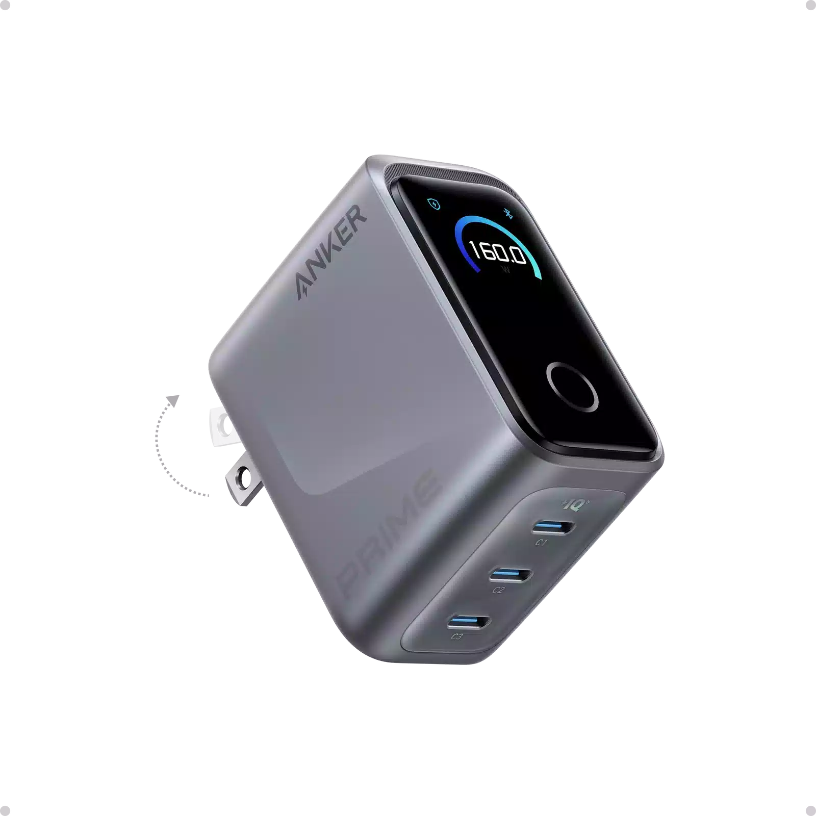 Buy Anker Prime Charger (160W, 3 Ports, Smart Display) Vmart in Pakistan