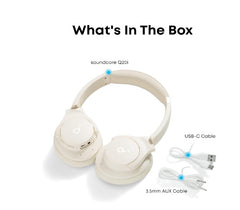 Buy Anker Q20i Hybrid Active Noise Cancelling Headphones White Vmart in Pakistan