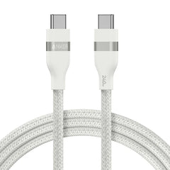 Anker USB-C to USB-C Cable (240W Upcycled-Braided) 3ft White