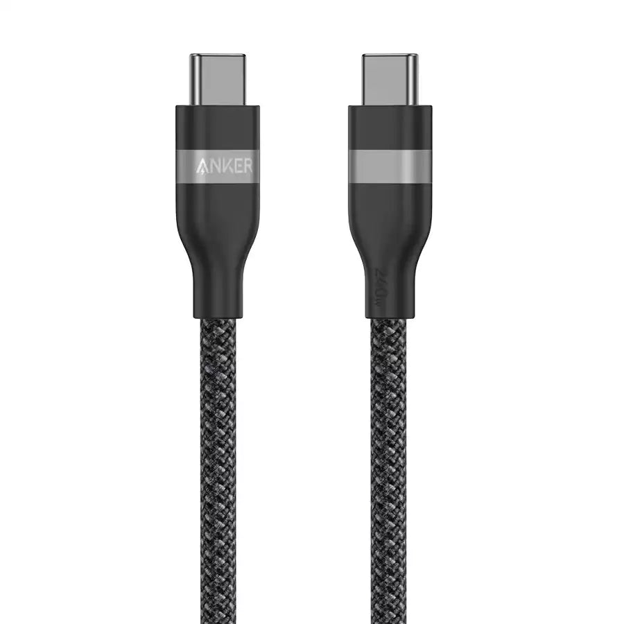 Buy Anker USB-C to USB-C Cable (240W Upcycled-Braided) 6ft Black from Vmart in Pakistan